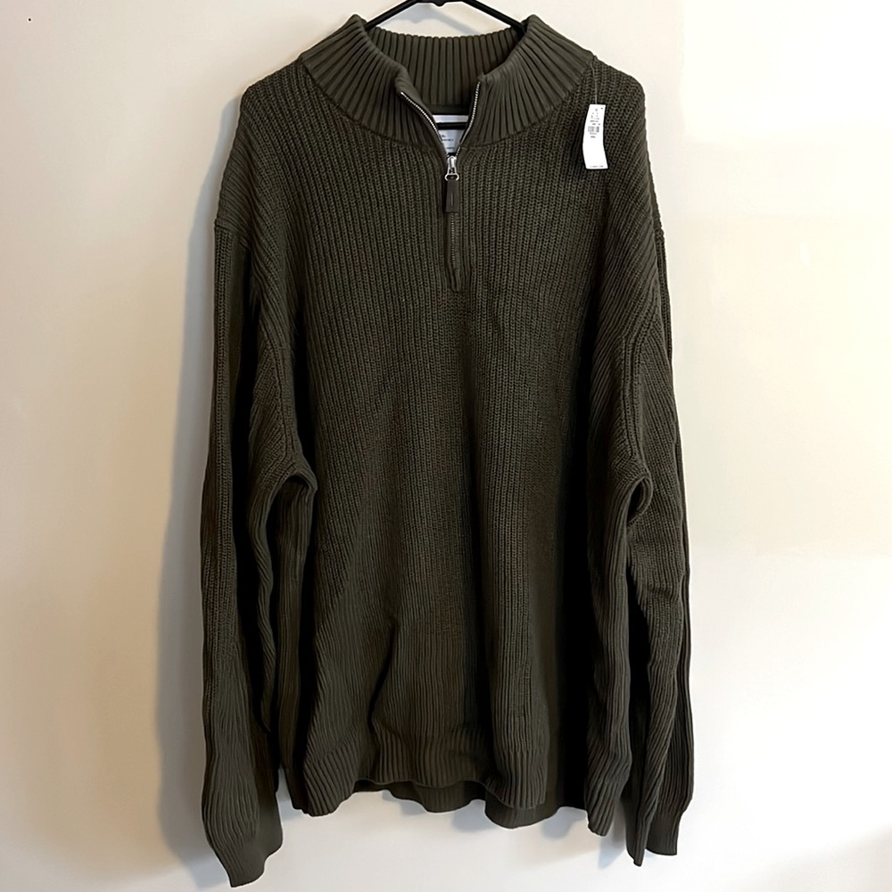 Old Navy Quarter Zip Mock Neck Sweater